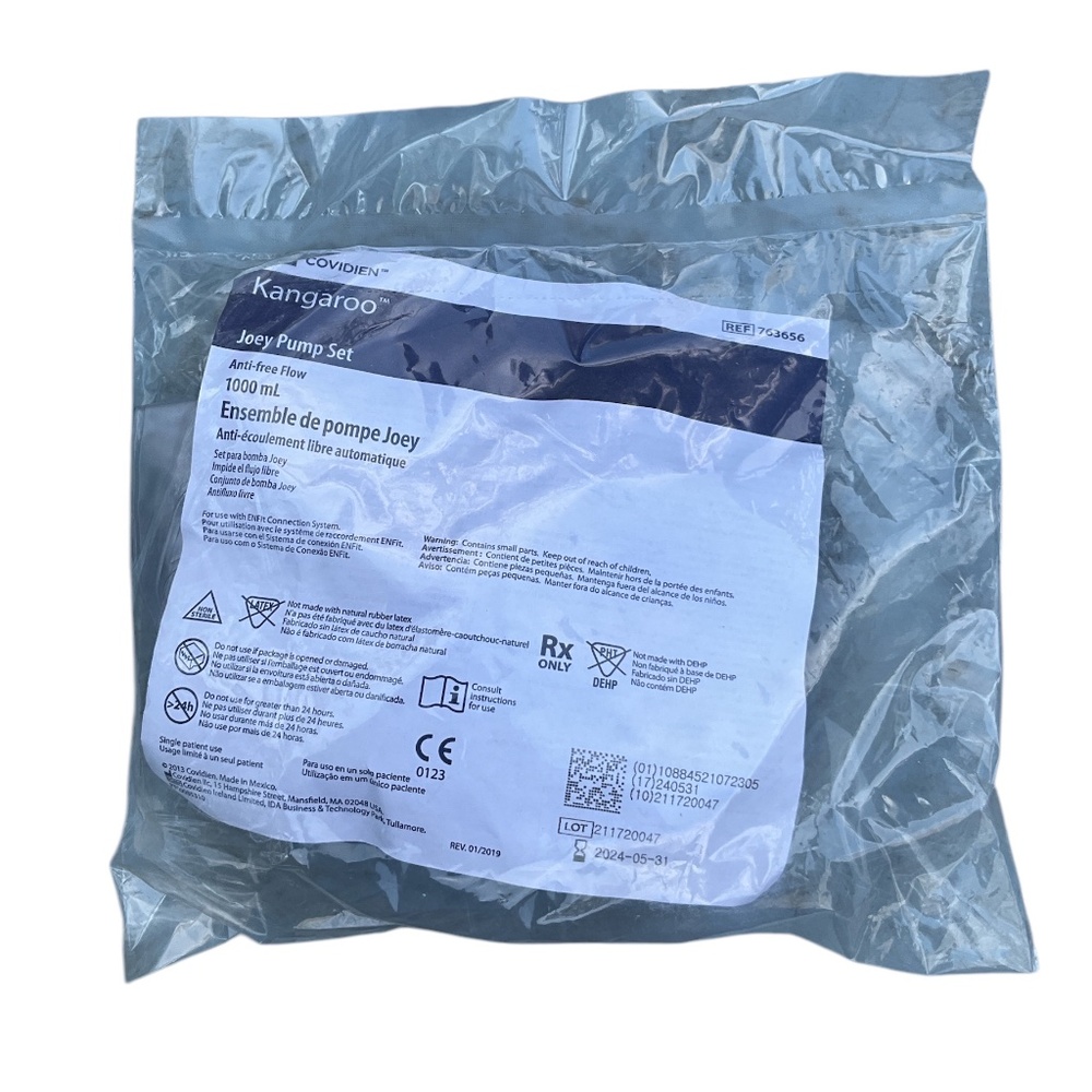 Kangaroo Joey Pump Set with Flush Bag Anti Free Flow 1000ml Lot Of 15